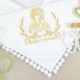 Махрова крижма для дівчинки з вишивкою "Мар'яна" 